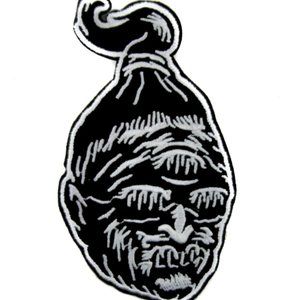 Shrunken Head Patch Headhunter Embroidered Iron on